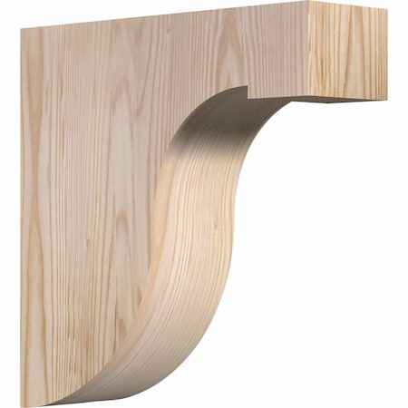 Ekena Millwork Del Monte Smooth Corbel, Douglas Fir, 3 1/2"W x 12"D x 12"H COR04X12X12DEL00SDF